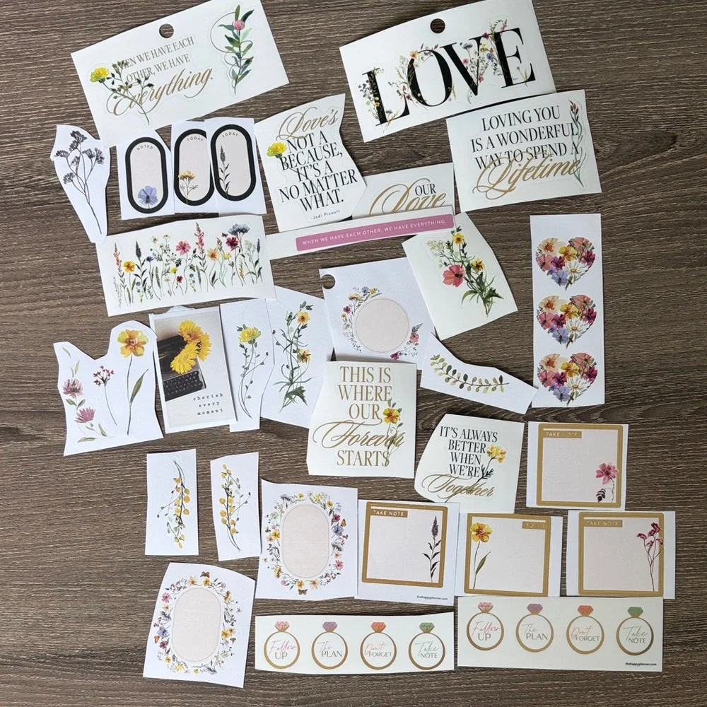 ❤️$4 Wedding Florals Not So Mystery Happy Planner Sticker Set